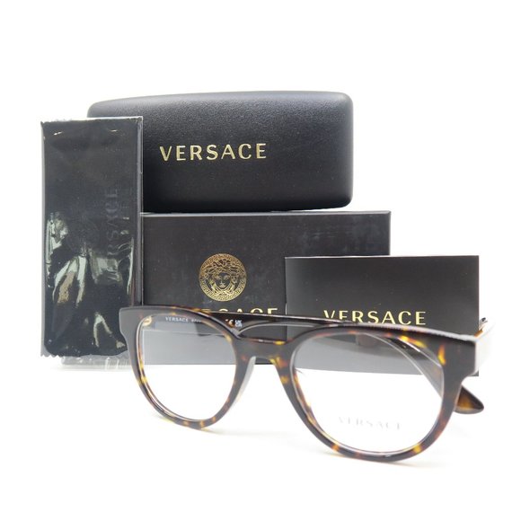 Versace Other - Versace VE 3317-F 108 51mm Brown Tortoise Asian Fit New Unisex Eyeglasses Frames